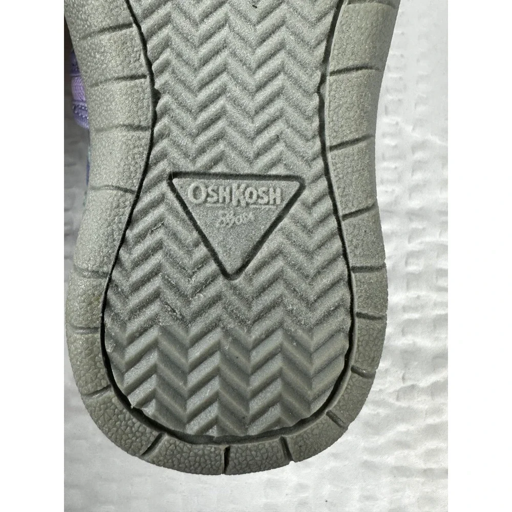 OshKosh Everplay Flexible‎ Outsole Bump Toe Sandal Purple Lilac Toddler Size 6